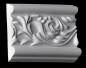 Preview: Wand 217 PU  7,8x1,3cm   feste Stuckleiste für Wandgestaltung