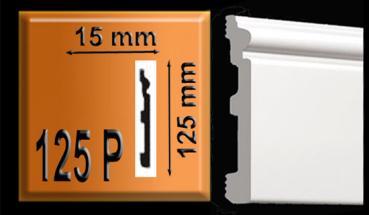 Fußleiste 125 P    125mm hoch