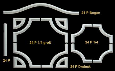 Viertelkreis 24 P 1/4  24mm breit