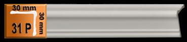 Leiste 31 P  30x30mm breit  Winkel zum Kantenschutz
