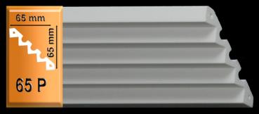 Leiste 65 P  65x65mm feste Leiste für Decke/Wand
