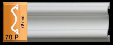 Leiste 70 P  70mm breit  feste Stuckleiste