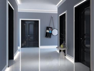 Licht 021 P   2x2,5cm Fussleiste für Kombi mit Licht 019 P für LED Licht
