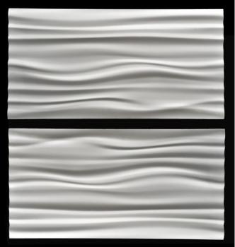 3 D Wandpaneele - 75,8x37,8cm =  0,286 m²/Stück