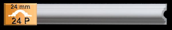 Leiste 24 P  24mm breit  feste Stuckleiste