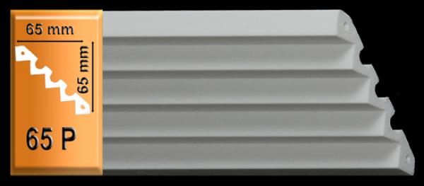 Leiste 65 P  65x65mm feste Leiste für Decke/Wand