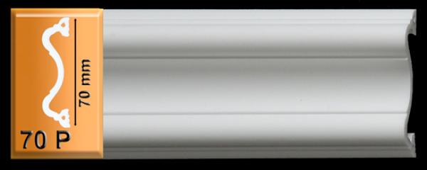 Leiste 70 P  70mm breit  feste Stuckleiste