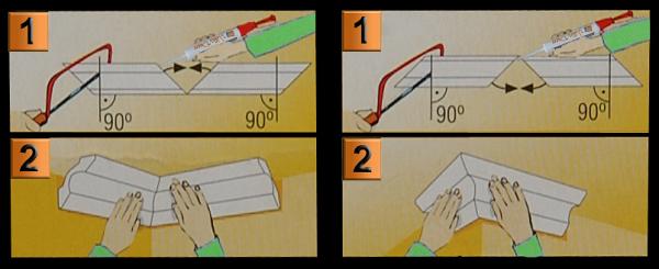 fertige Ecken (innen/außen) für Leisten ab 60mm Schenkelmaß