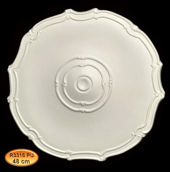 R 3316 PU Rosette - Durchmesser 48cm