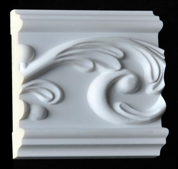Wand 236 PU  12,8x1,4cm  feste Stuckleiste für Wandgestaltung