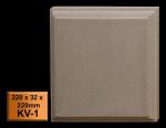KV-1 220x32x220mm Eck-Bossen